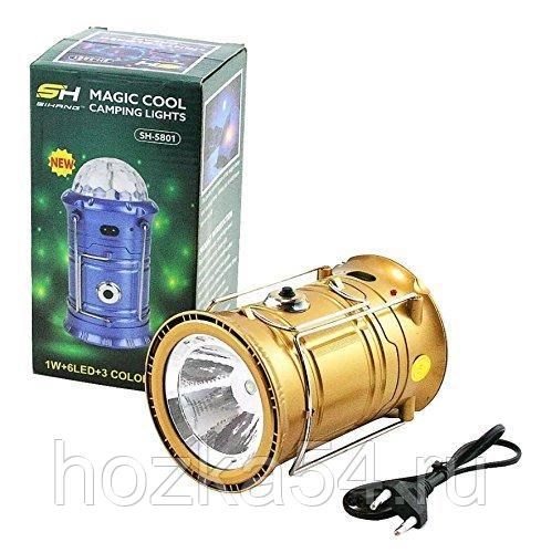 Фонарь аккумуляторный SH-5801 1W+6LED 1/10 521378188 - фото 9076